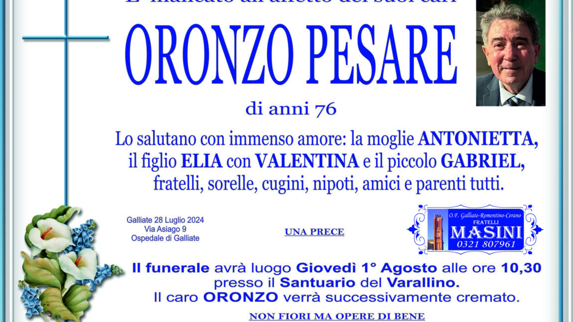 ORONZO PESARE
