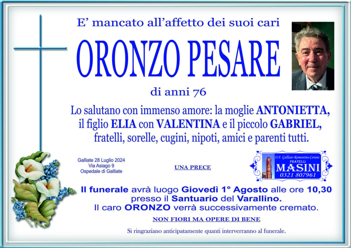ORONZO PESARE