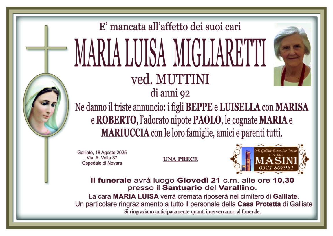 MIGLIARETTI MARIA LUISA