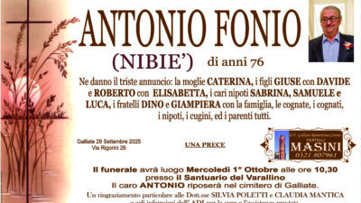 FONIO ANTONIO NIBIE’