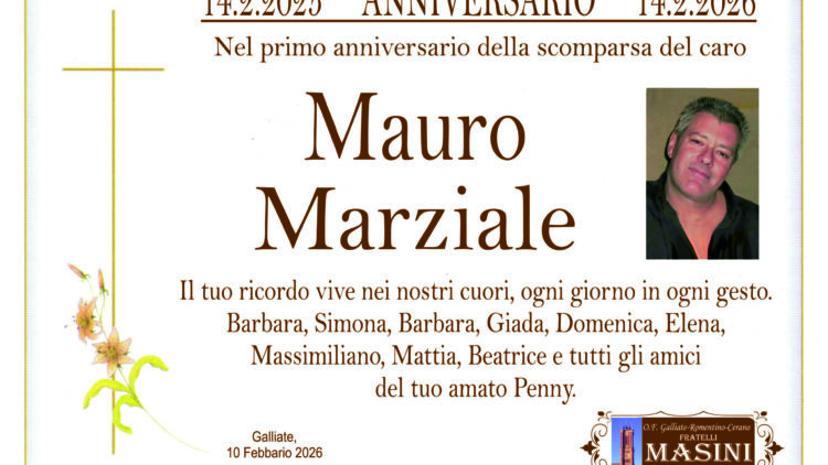 ANNIVERSARIO MAURO MARZIALE